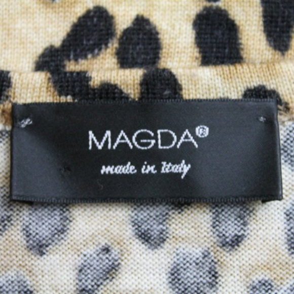 MAGDA BUTRYM Cheetah Print Wool Sweater Italy 42 S - Picture 6 of 7